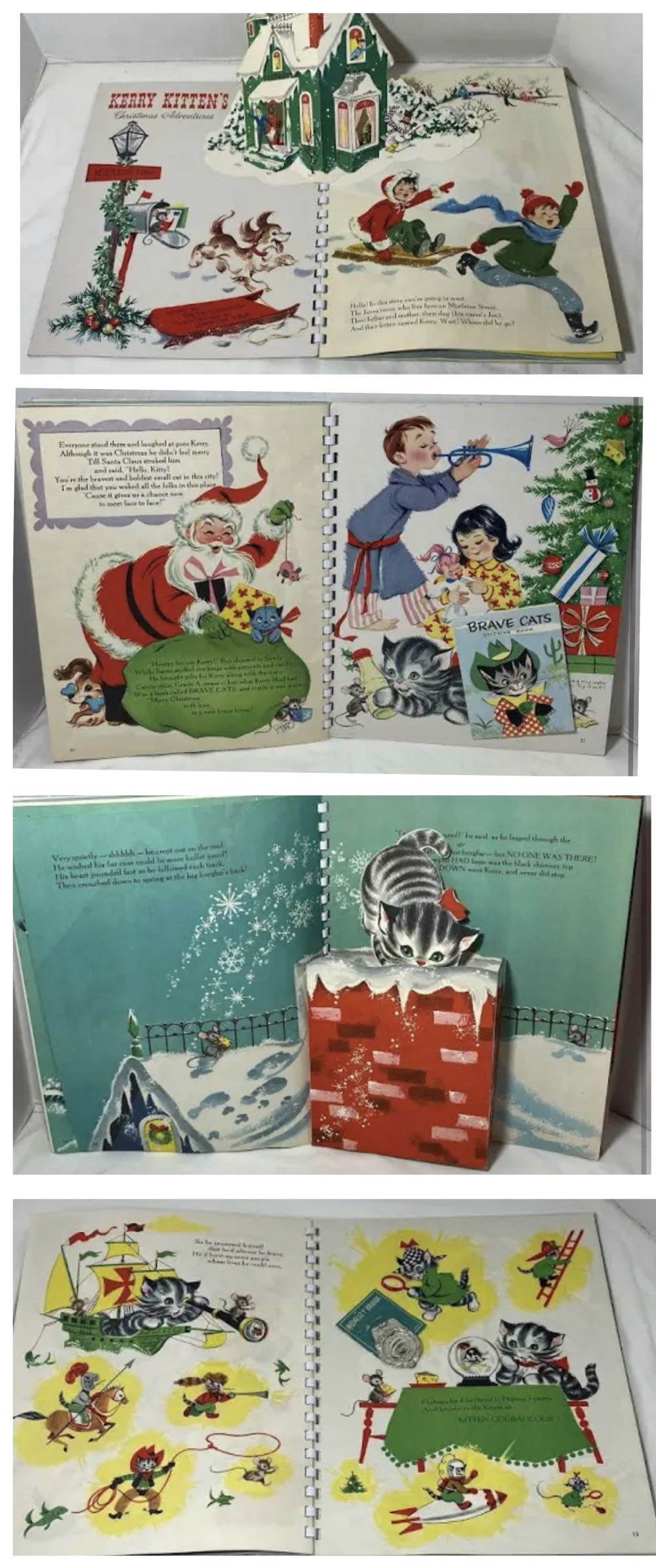 Book - Kerry Kitten’s Christmas Adventures - Child Books (By Beth Vardon) ornament collectible - Main Image 4