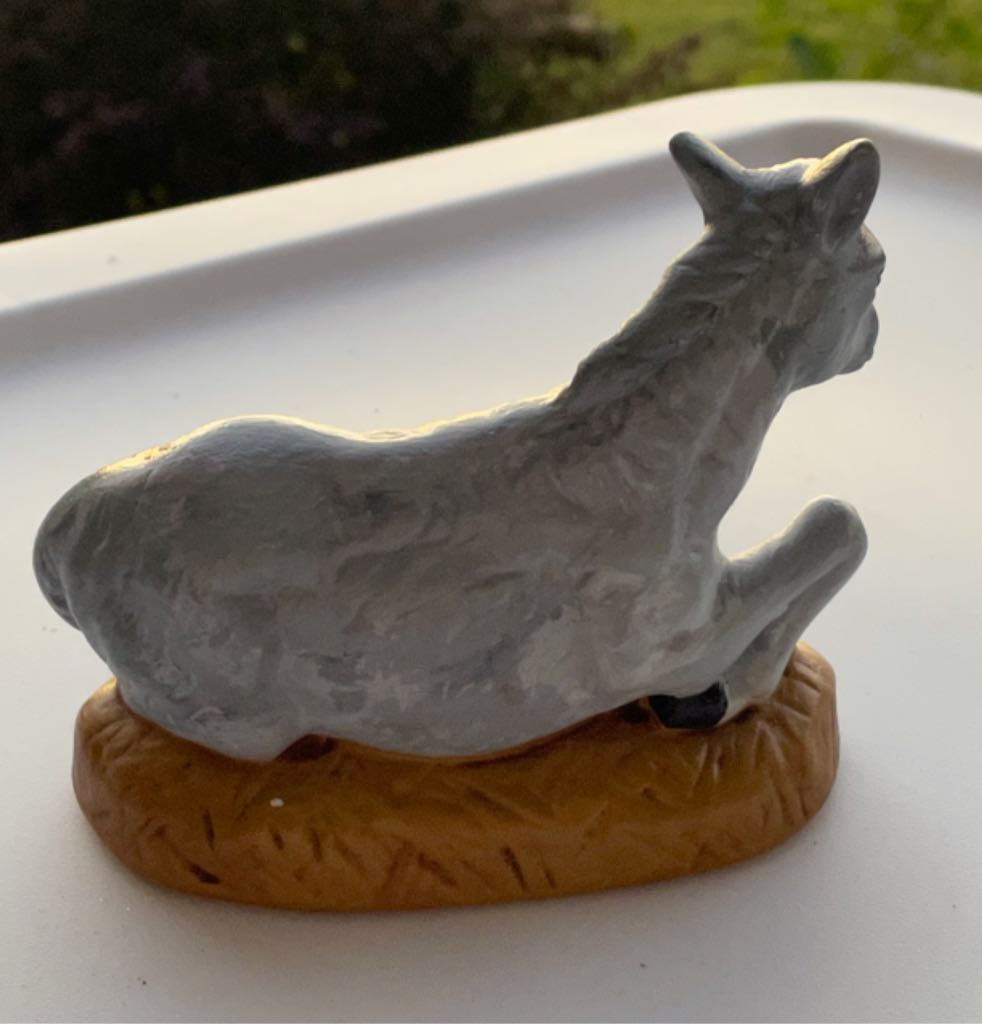 Ceramic - Atlantic - Nativity - (Set 1) - Animal - Donkey - #340k - Supine - Animal (Nativity) ornament collectible - Main Image 2