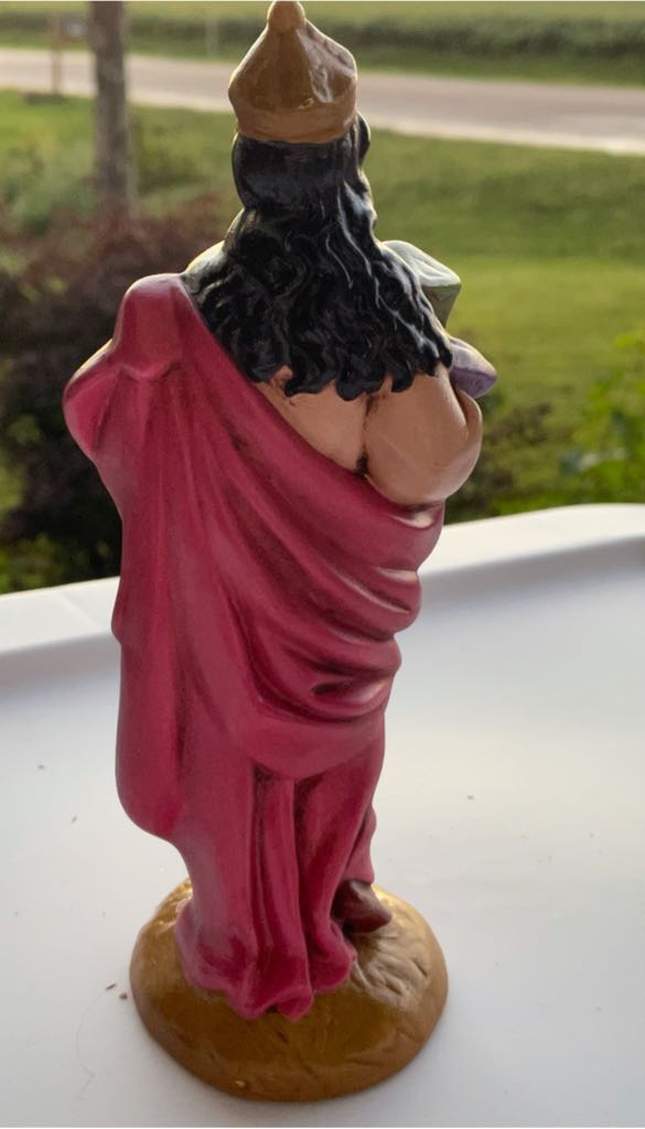 Ceramic - Atlantic - Nativity - (Set 1) - Magi - King With Chest - #340e - Magi (Nativity) ornament collectible - Main Image 2