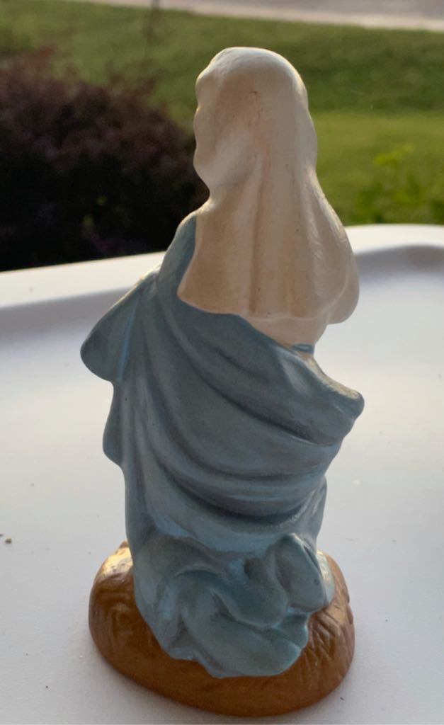 Ceramic - Atlantic - Nativity - (Set 1) - Holy Family - Virgin Mary - #340b - Holy Family (Nativity) ornament collectible - Main Image 2