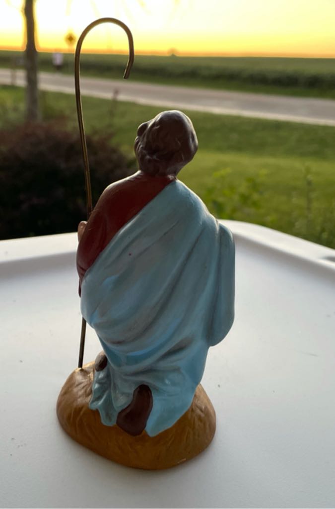 Ceramic - Atlantic - Nativity - (Set 1) - Holy Family - St. Joseph - #340c - Holy Family (Nativity) ornament collectible - Main Image 2