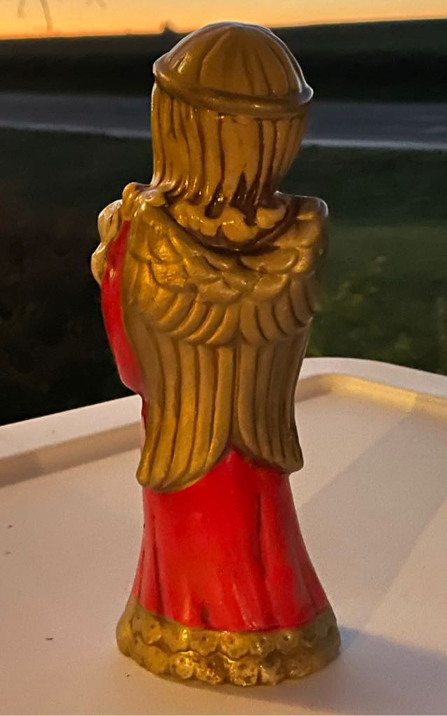 Japan - Angel - Holding Lamb - Red - Angel (Figurine) ornament collectible - Main Image 2