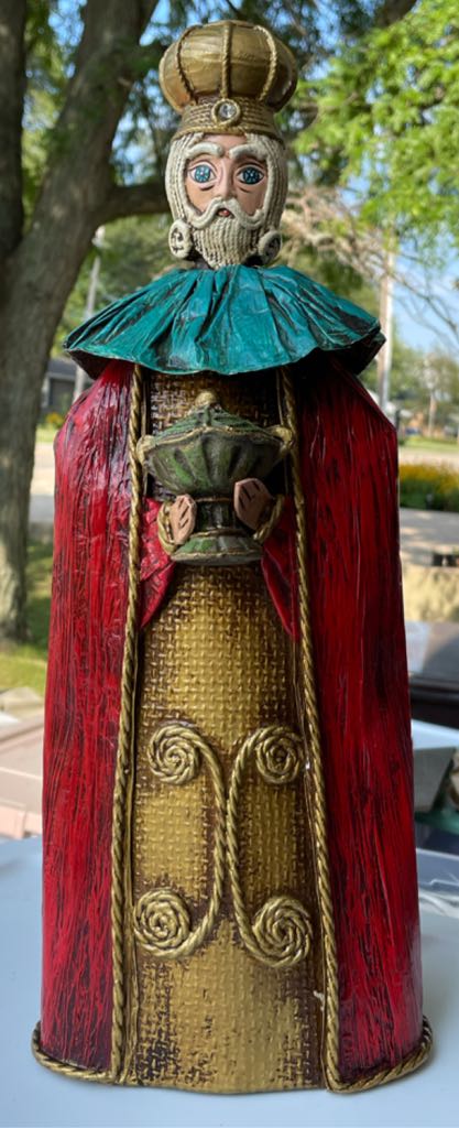 Paper Mache - Magi - (Set 5) - Melchior - Magi (Figurine) ornament collectible - Main Image 1