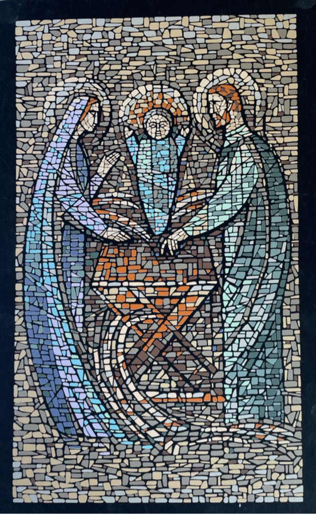 Bradford - Christmas Window Ball - Angel Hair - #257 - Blue