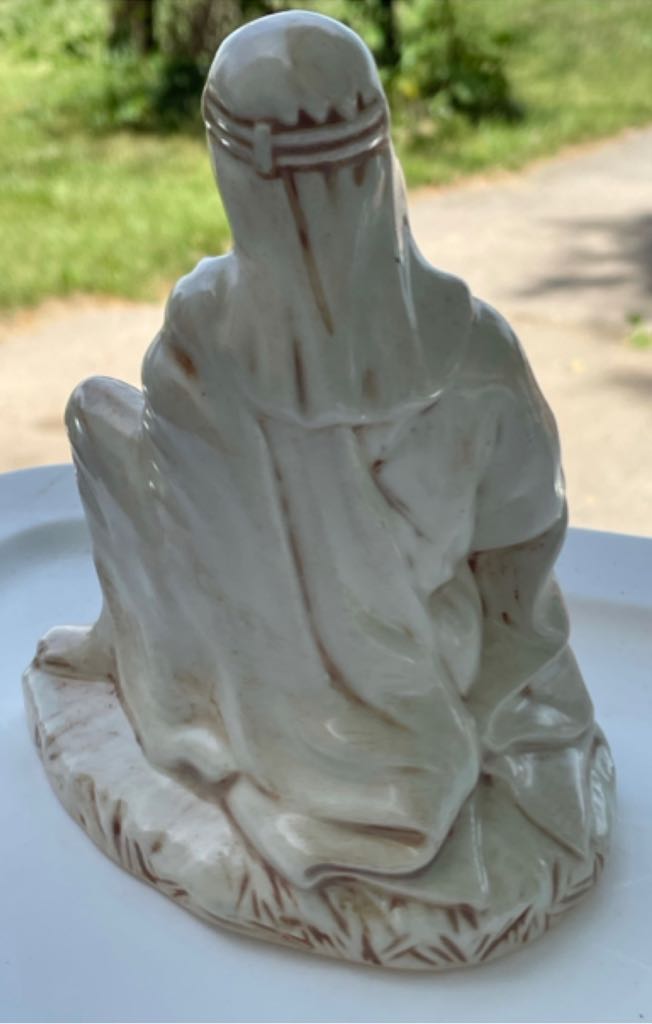 Ceramic - Holland - Nativity - (Set 2) - Shepherd - Kneeling With Sheep - Shepherd (Nativity) ornament collectible - Main Image 2