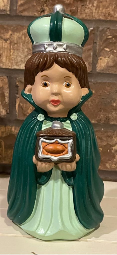 Jewelbrite - (Set 17) - Open Hexagon - Clear Yellow - Two Red Bells & Evergreen