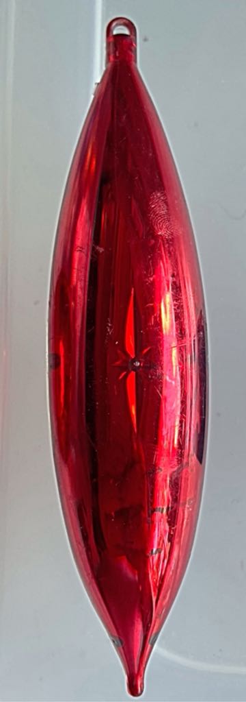 Jewelbrite - Marquis - Red - Red & Green Foil - Ribbon (Marquis) ornament collectible - Main Image 2