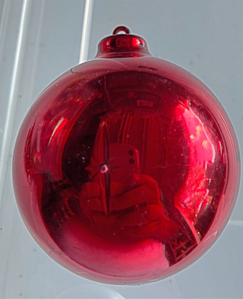 Jewelbrite - Orb - Closed - Red Bell & Holly - Bell (Ball) ornament collectible - Main Image 2