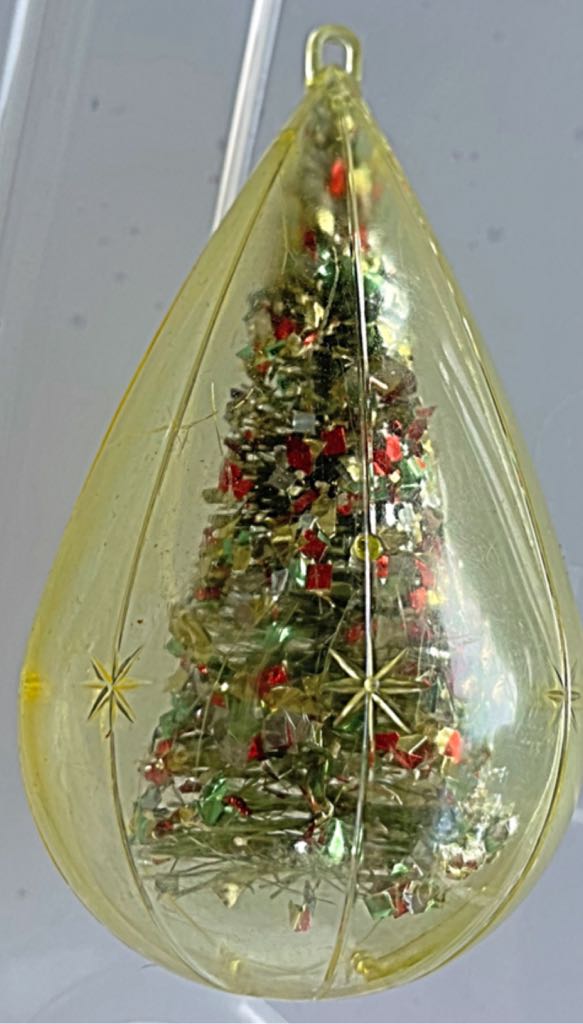 Jewelbrite - Teardrop - Yellow - Tree - Tree (Tear Drop) ornament collectible - Main Image 2