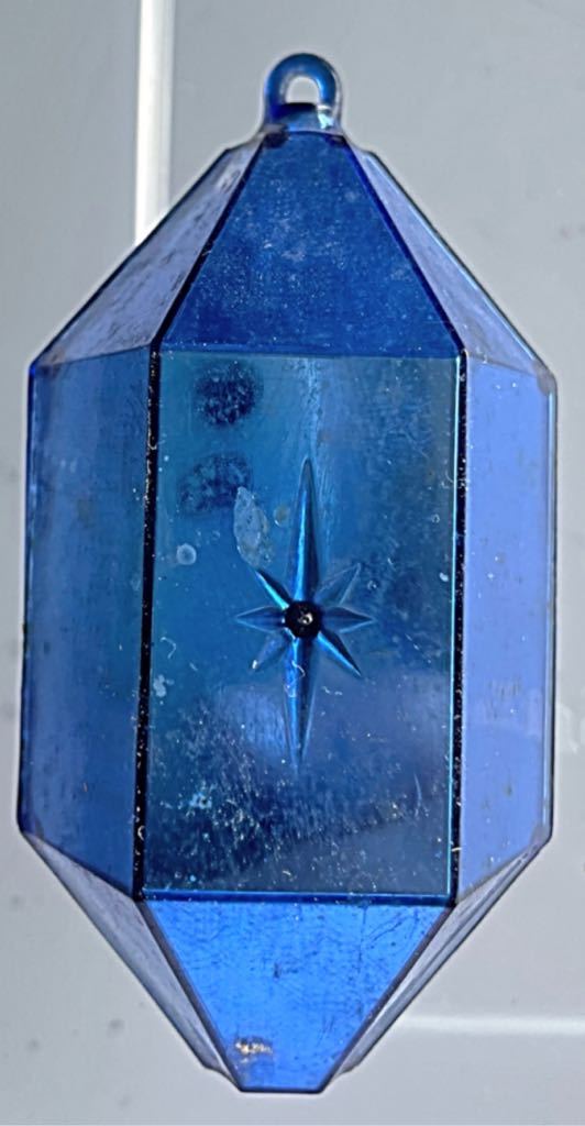 Jewelbrite - Hexagon - Blue - Snowflake - Snowflake (Hexagon) ornament collectible - Main Image 2