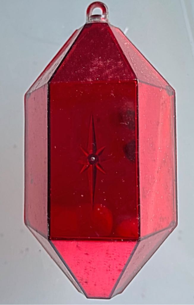 Jewelbrite - Hexagon - Red - White Bells - Bell (Hexagon) ornament collectible - Main Image 2