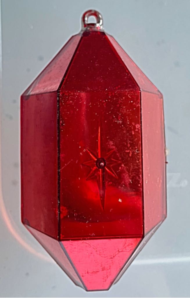 Jewelbrite - Hexagon - Red - Snowflake - Snowflake (Hexagon) ornament collectible - Main Image 2