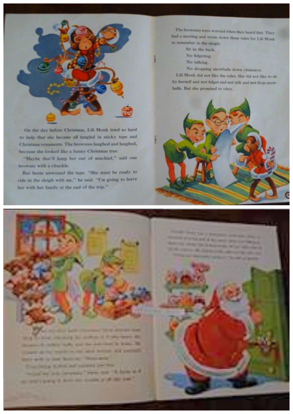 Book - Santa Claus & Lili Monk - Child Books (A Fuzzy Wuzzy Book) ornament collectible - Main Image 3