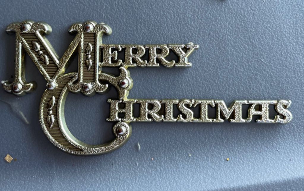 Package Tie On - Plastic Merry Christmas - Words (Tie On) ornament collectible - Main Image 1