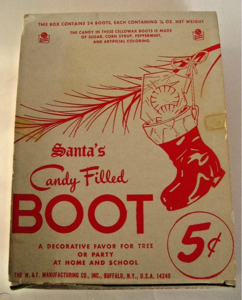 Santa’s Candy Filled Boot - Santa (Candy Container) ornament collectible - Main Image 2