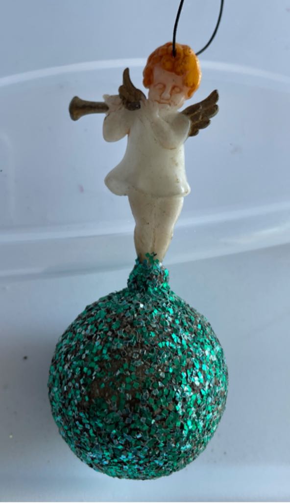 Shiny Brite - Round - Snow Cap - Gold