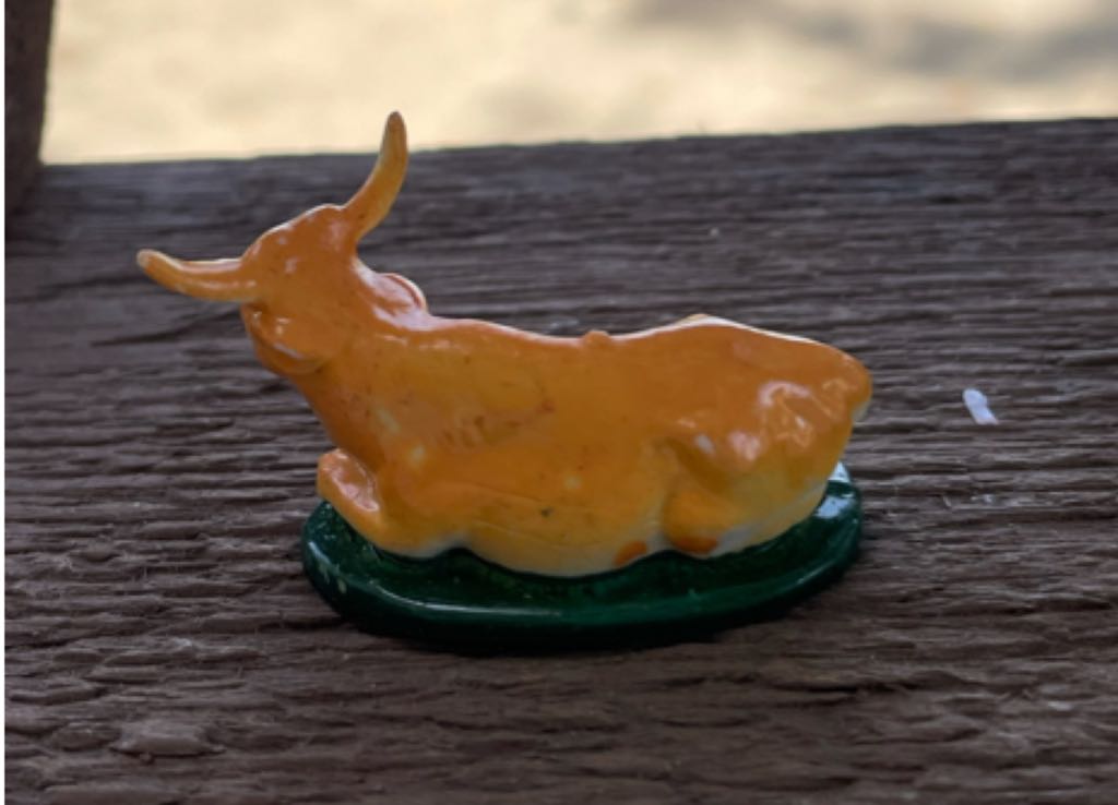 Japan - (Set 13) - Animal - Ox - Supine - Animals (Nativity) ornament collectible - Main Image 2