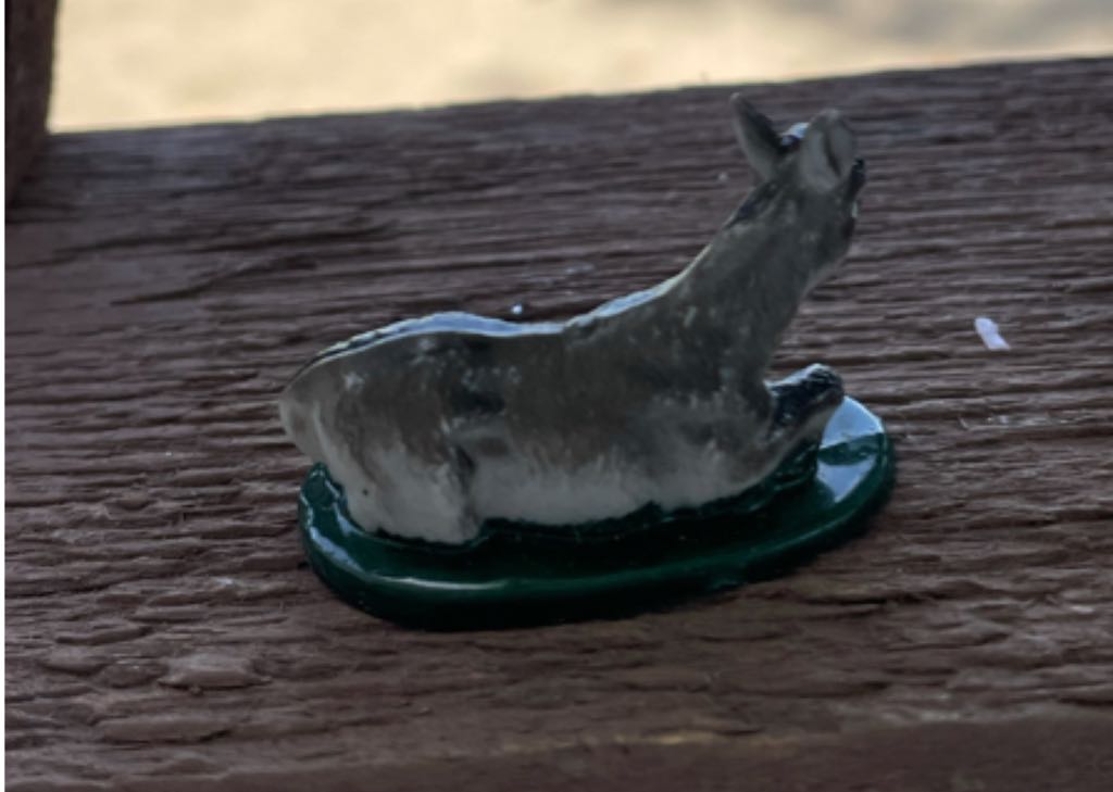 Japan - (Set 13) - Animals - Donkey - Supine - Animals (Nativity) ornament collectible - Main Image 2