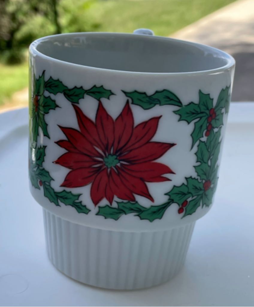 Trimont - Stackable - Mug - Poinsettia - Stackable (Mug) ornament collectible - Main Image 2