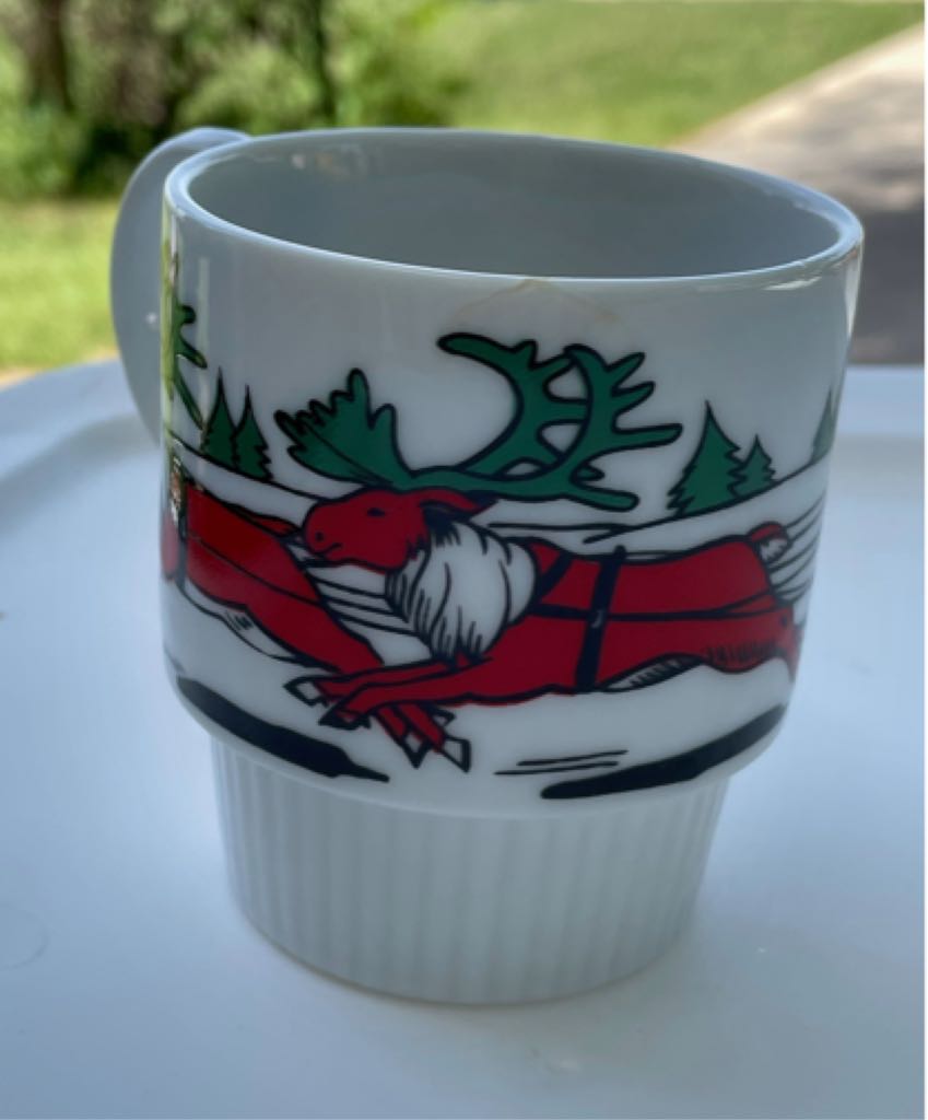 Trimont - Stackable - Mug - Santa, Sleigh, & Reindeer - Stackable (Mug) ornament collectible - Main Image 2