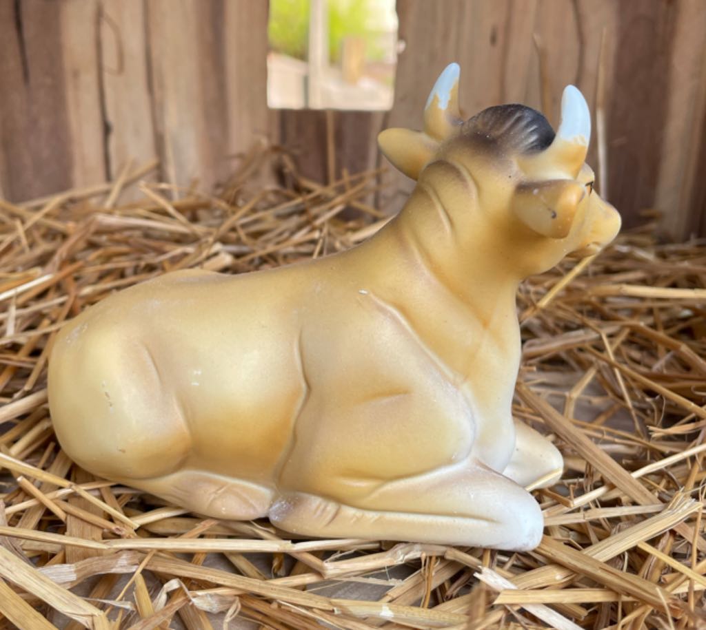 HOMCO - (Set 2) - Animals - Ox - Supine - #5552 - Animals (Nativity) ornament collectible - Main Image 2