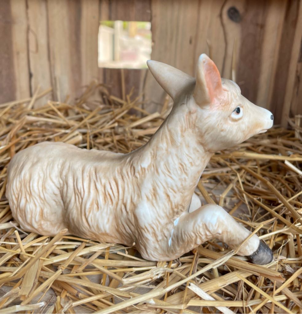 HOMCO - (Set 2) - Animals - Donkey - Supine - #5603 - Animals (Nativity) ornament collectible - Main Image 2