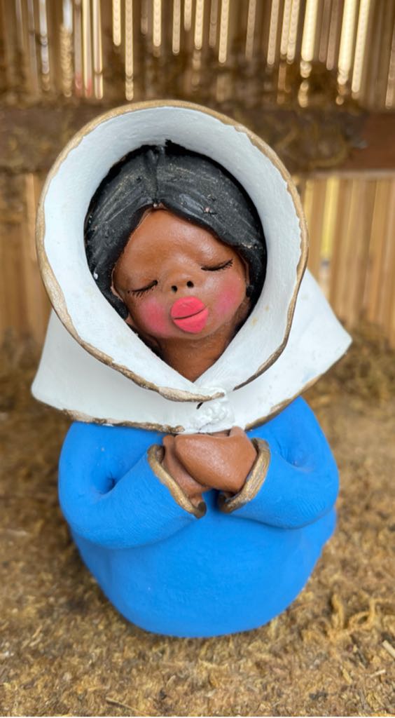 Clay - Nativity - Holy Family - Virgin Mary - Holy Family (Nativity) ornament collectible - Main Image 1