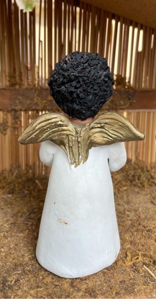 Clay - Nativity - Angel - With Candle - Angel (Nativity) ornament collectible - Main Image 2