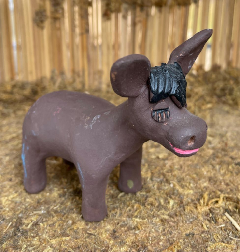 Clay - Nativity - Animals - Donkey - Animals (Nativity) ornament collectible - Main Image 1