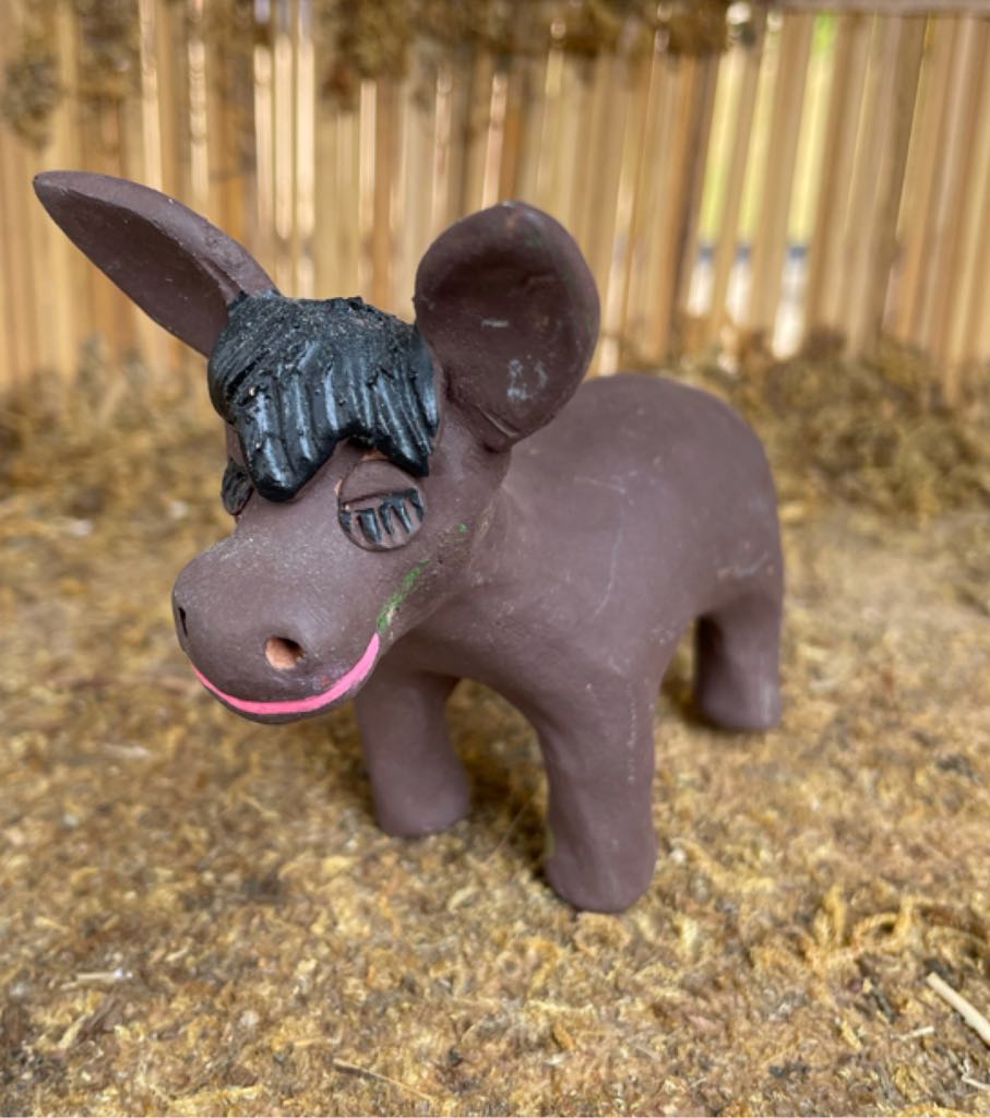 Clay - Nativity - Animals - Donkey - Animals (Nativity) ornament collectible - Main Image 2