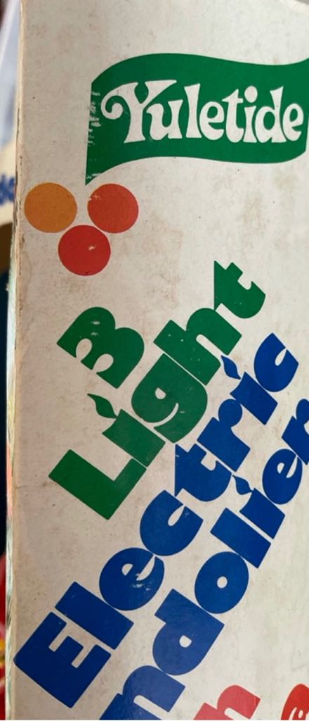 Yuletide - Three Light - Electric Candolier - Candolier (Christmas Electric Lights) ornament collectible - Main Image 2