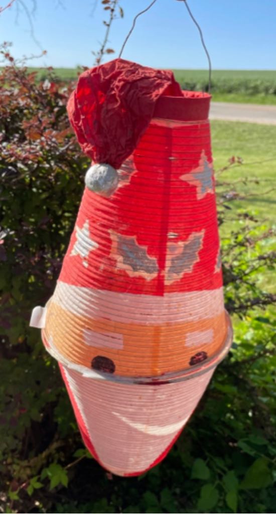 Paper Lantern - Santa - Santa ornament collectible - Main Image 1
