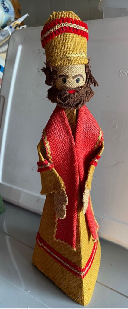 Finial - Indent - Yellow/Silver