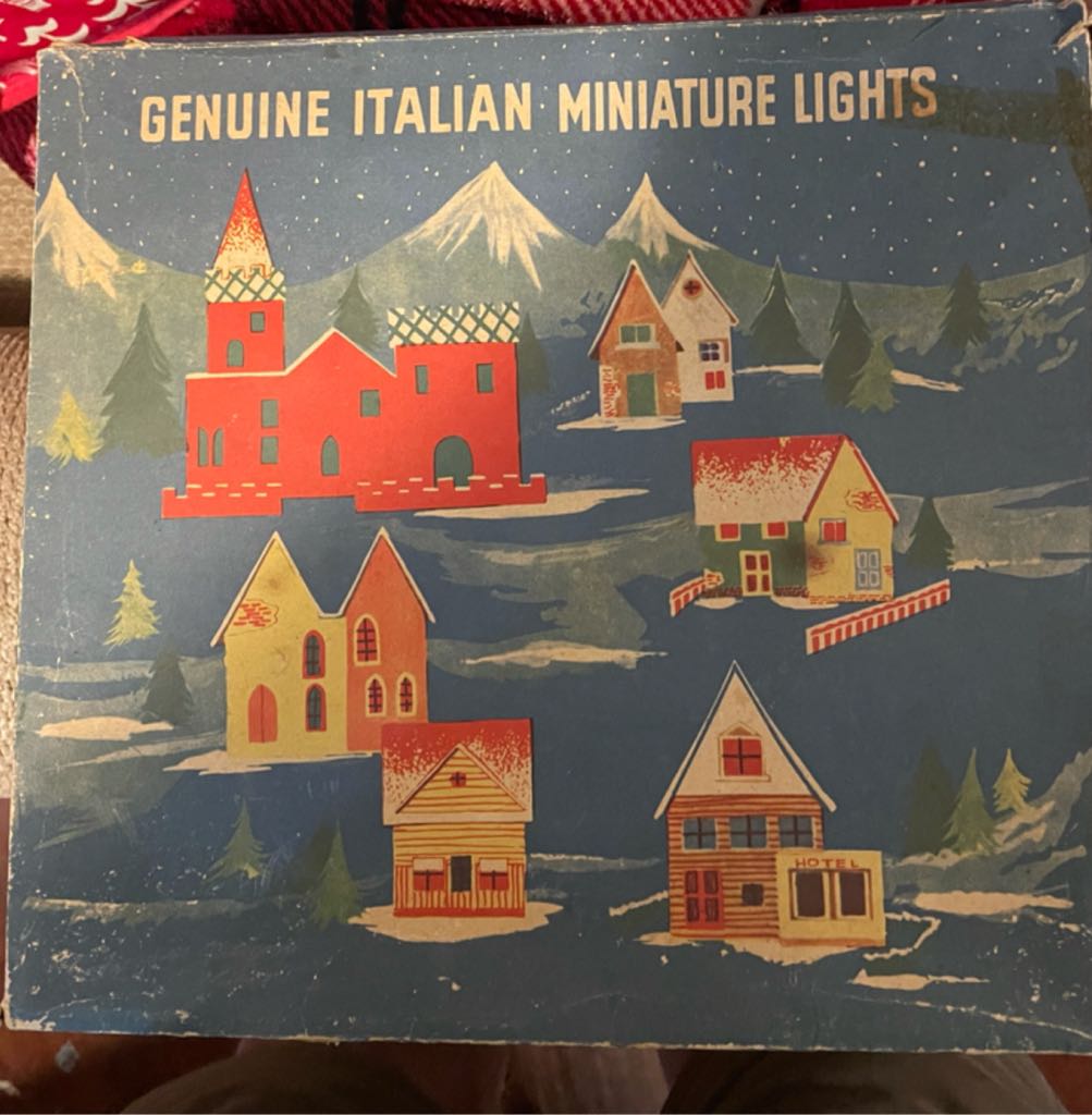 Italian Light Village - Yellow House - Italian Light Village (Putz Village) ornament collectible - Main Image 2