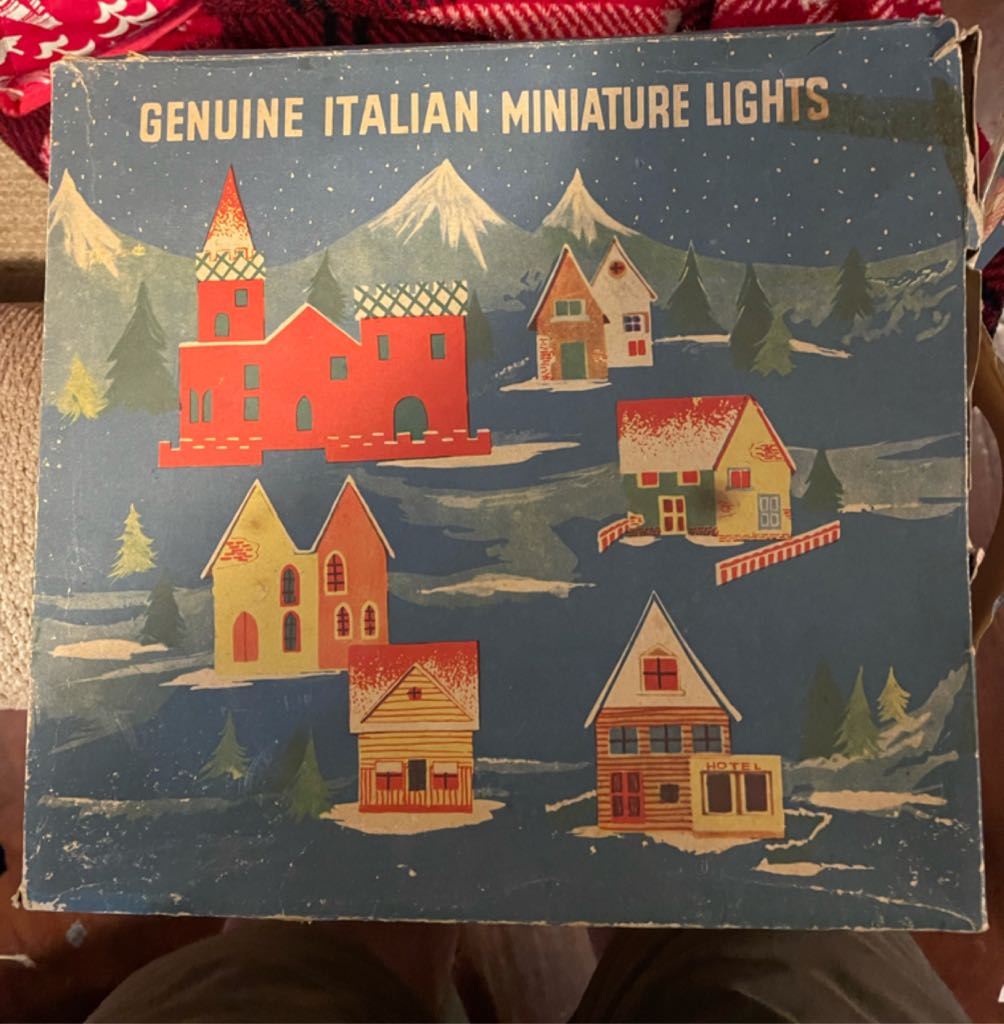 Italian Light Village - Log Cabin - Two Story - Italian Light Village (Putz Village) ornament collectible - Main Image 2