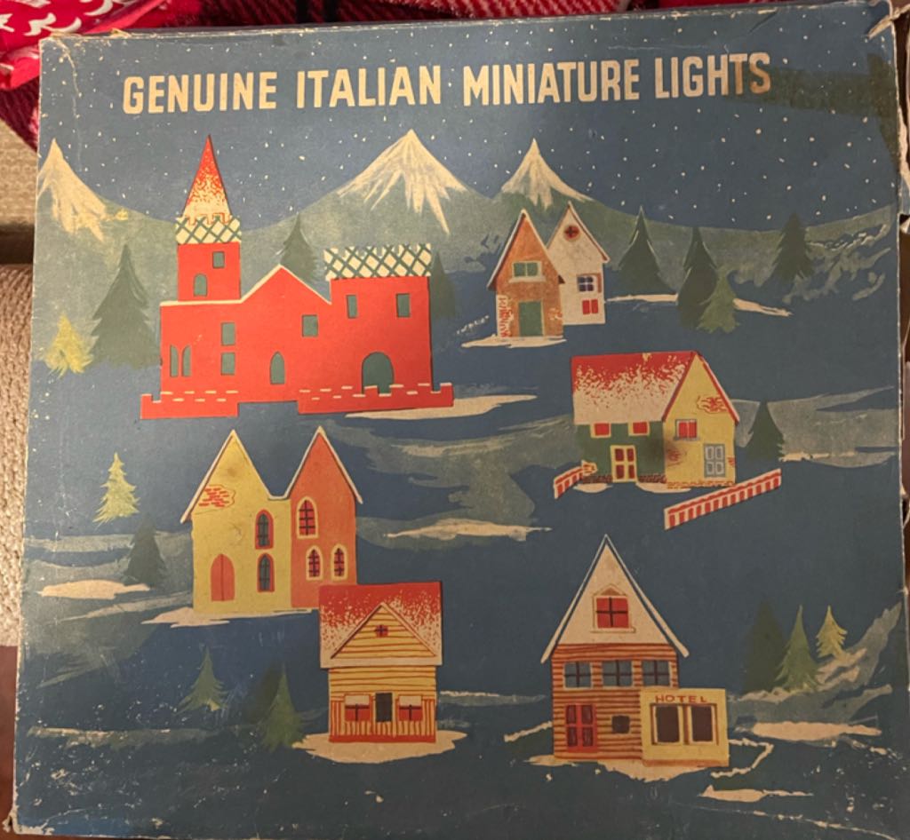 Italian Light Village - Log Cabin - Italian Light Village (Putz Village) ornament collectible - Main Image 2