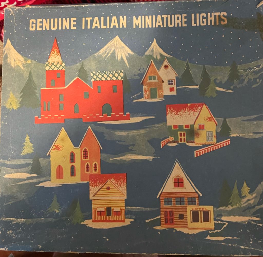 Italian Light Village - Back To Back - Italian Light Village (Putz Village) ornament collectible - Main Image 2