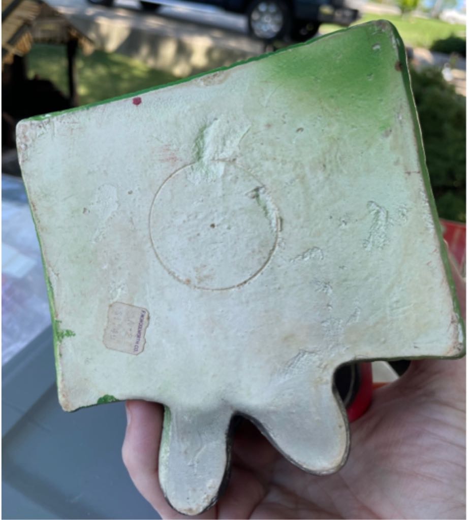 Chalkware - Sleeping Santa In Armchair - Bank - Santa (Bank) ornament collectible - Main Image 2