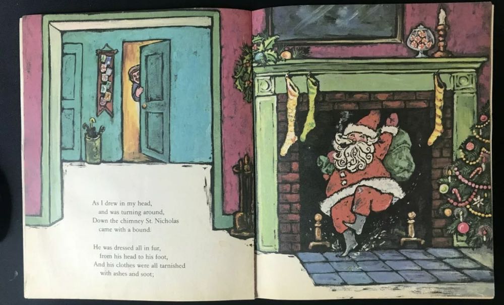 Book - The Night Before Christmas - 1970  (By Clemont C. Moore) ornament collectible - Main Image 3