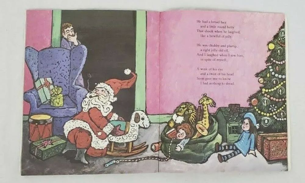 Book - The Night Before Christmas - 1970  (By Clemont C. Moore) ornament collectible - Main Image 4