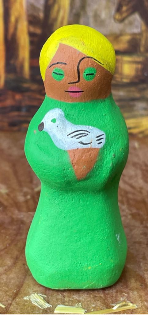 The Christmas Story - A Large Colorful Storybook With 16 Piece Manger Set