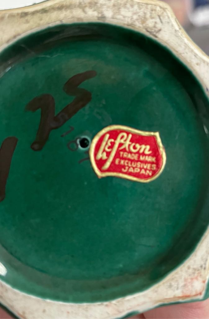 Lefton - Green Holly Berry - Bud Vase - #5187 - Green Holly Berry (Christmas China) ornament collectible - Main Image 2