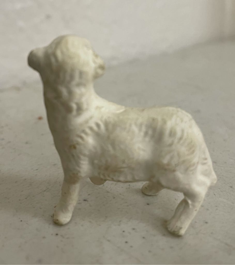 Fontanini - (Set 8) - Animal - Sheep - Head Up - Animals (Nativity) ornament collectible - Main Image 2