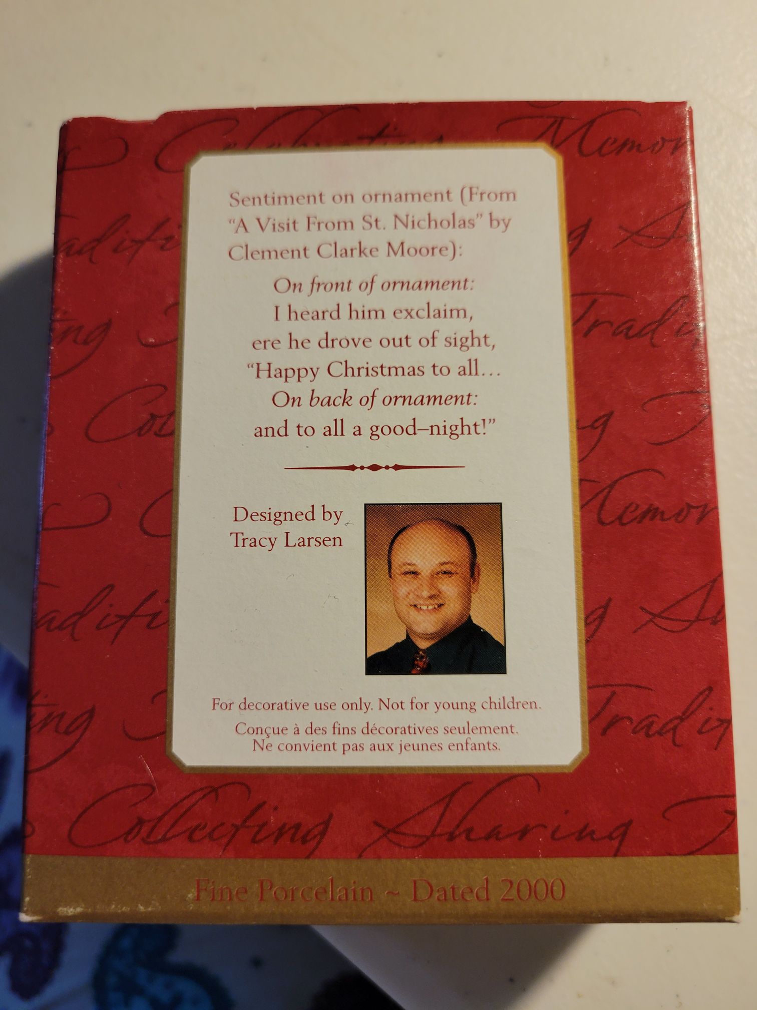 Visit From St. Nicholas - Collector’s Plate , A - Peas (Collector’s Plate) ornament collectible - Main Image 2