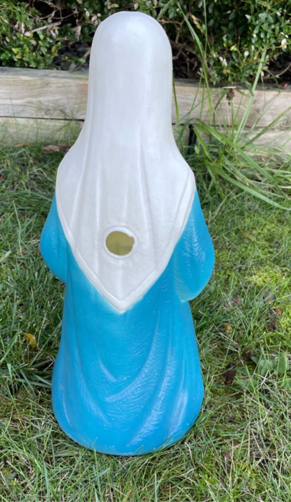 Poloron - 18” Virgin Mary - Nativity (Blow Mold) ornament collectible - Main Image 2