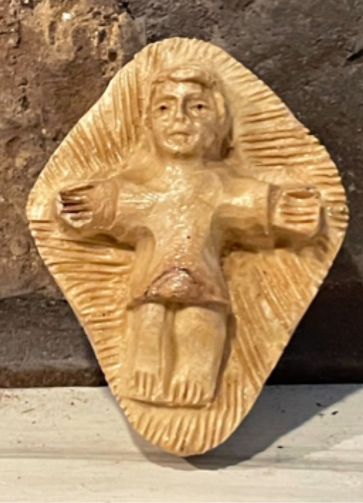 Happy Santa - Gold - Glitter