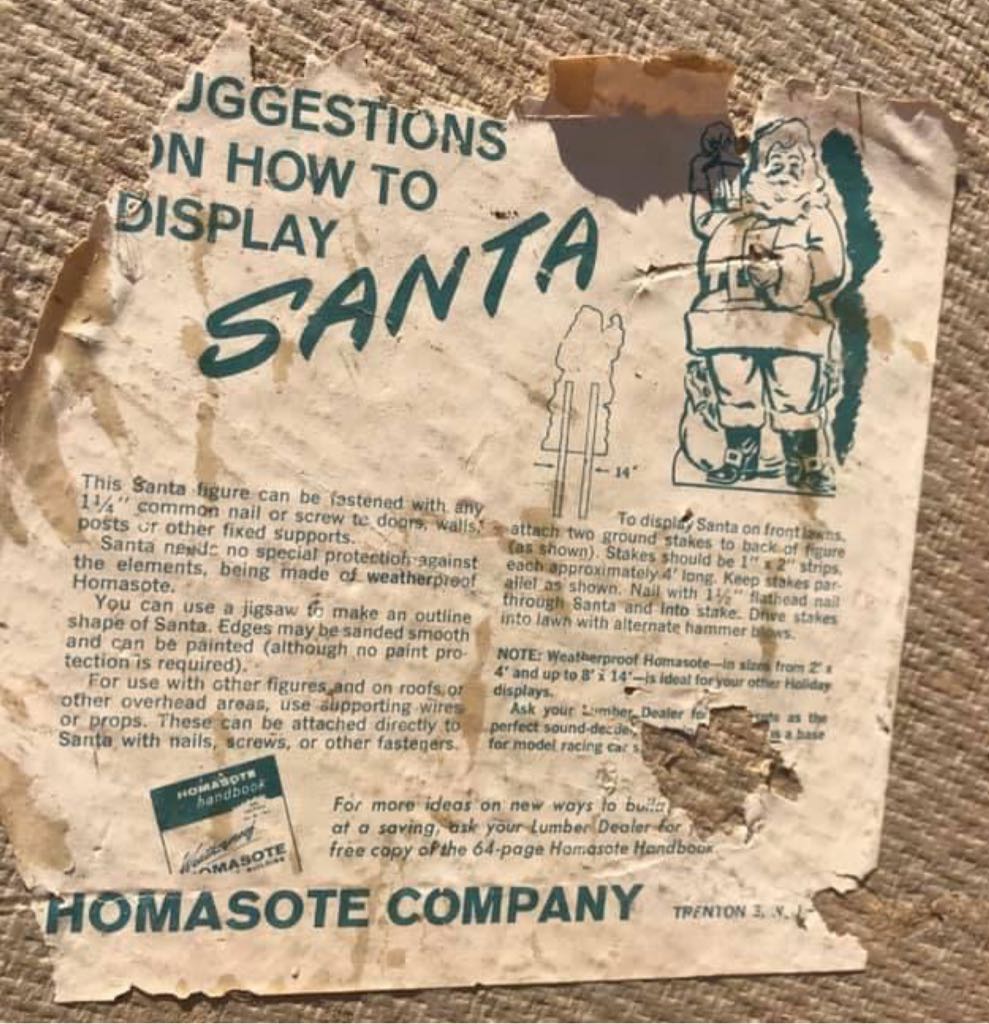 Homasote - Santa - Santa (Display) ornament collectible - Main Image 2