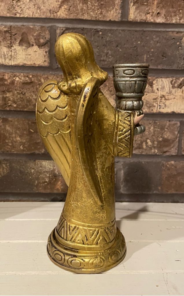 Schmid Bros - (Set 2) - Angel - Candle Holder - Facing Left - Angel (Nativity) ornament collectible - Main Image 2