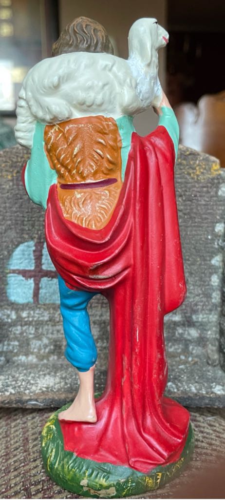 Fontanini - Shepherd - With Sheep On Shoulders - Shepherd (Nativity) ornament collectible - Main Image 2