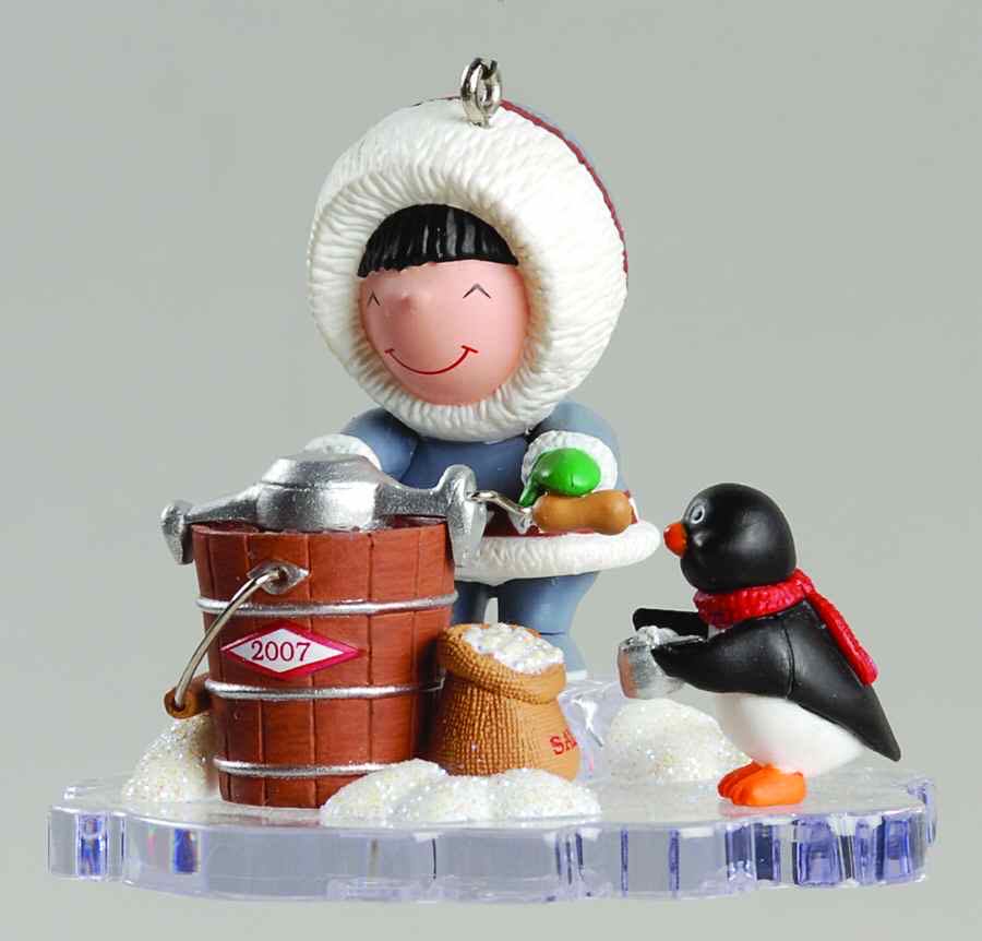 Frosty Friends - 2007 - #28 - Making Ice Cream - Frosty Friends (Collector’s Series) ornament collectible - Main Image 1